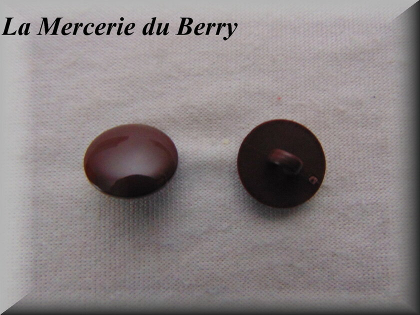 24 Boutons Vintage Marron Pied Travaillé - 11 Mm - Occasion, Parfaits Pour Customisation