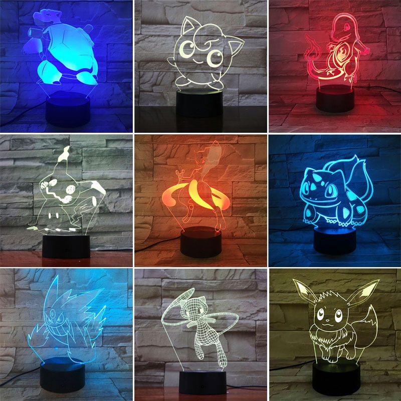 Lampe 3D Pokémon