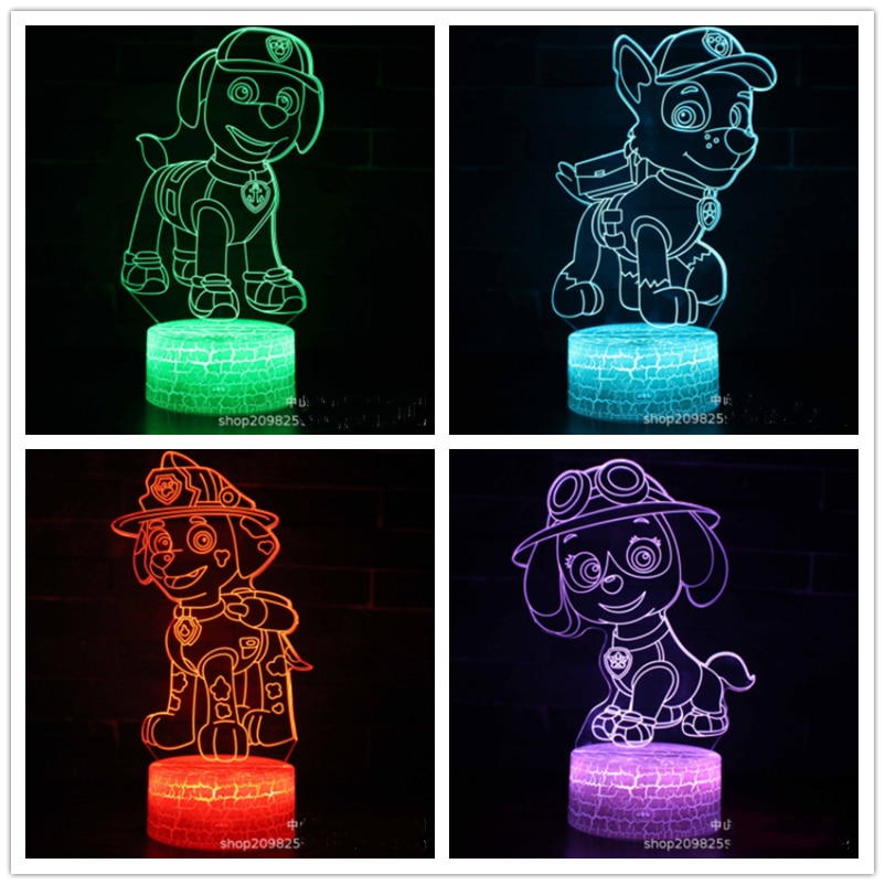 Paw-Patrol-veilleuse-3D-couleurs-changeantes-LED-lampe-changeante-d-coration-de-chambre-de-chien-dessin