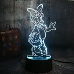 Disney-LED-Donald-Duck-Daisy-Duck-3D-Lamp-Cartoon-Anime-Night-Light-Bedroom-Decor-Lampara-Kid