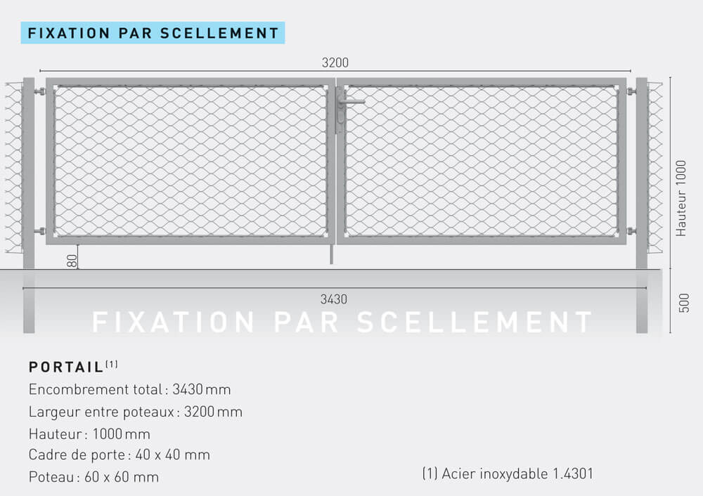 Portail-cloture-inox-scellement-dimensions-H1000
