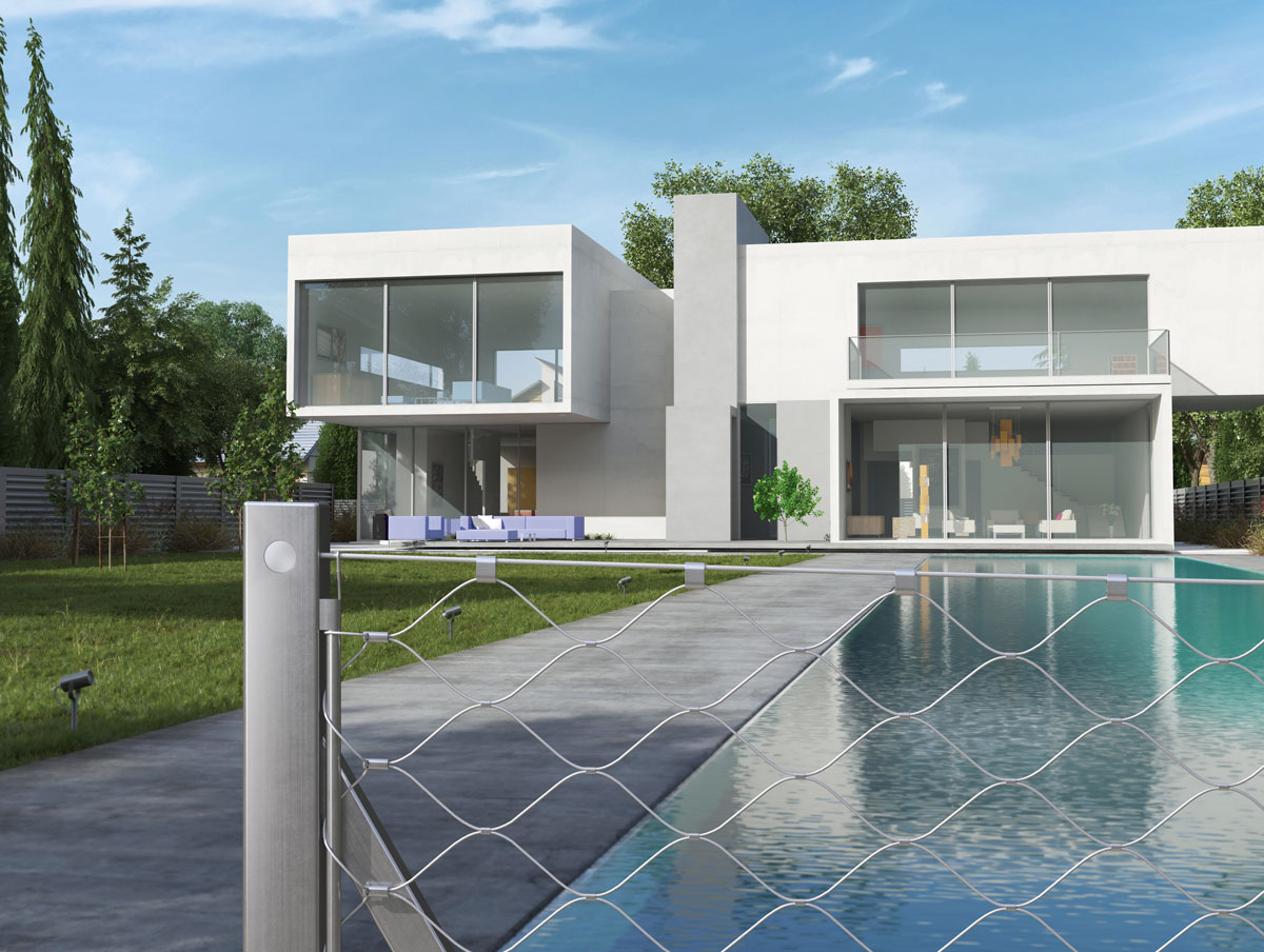 cloture design acier inoxydble perimesh