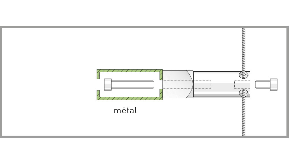 fixation plot profil metallique