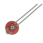 support-mur-vegetal-cable-rouge
