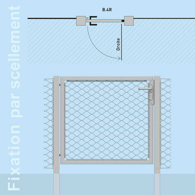 Filet en acier inoxydable X-TEND pour clôture PERIMESH