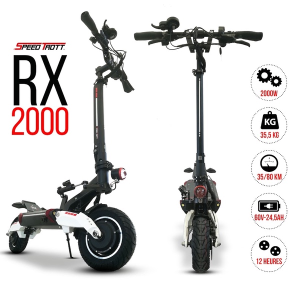 trottinette electrique speedtrott RX2000 double moteur