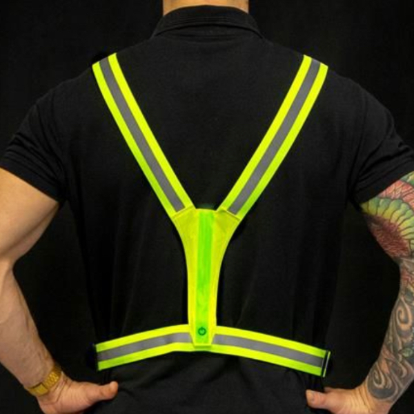 harnais haute visibilité et lumineux