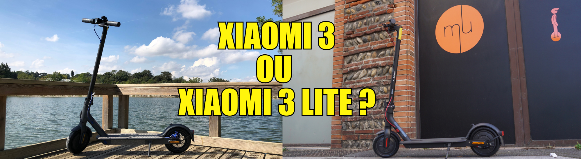 xiaomi 3 xiaomi3lite trottinette electrique comparatif