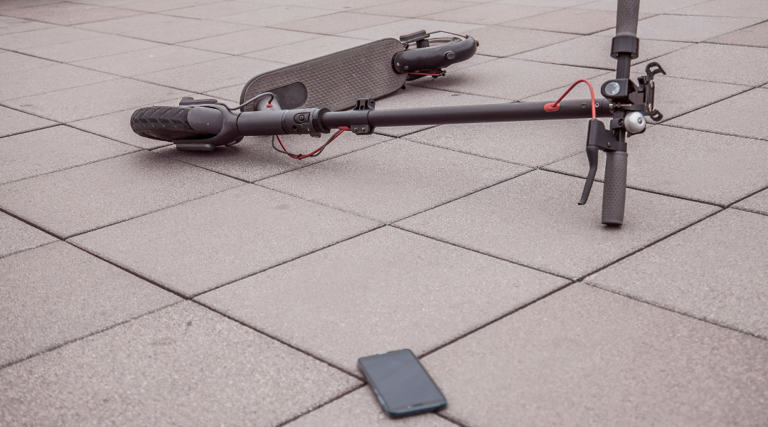 trottinette cassee accident que faire