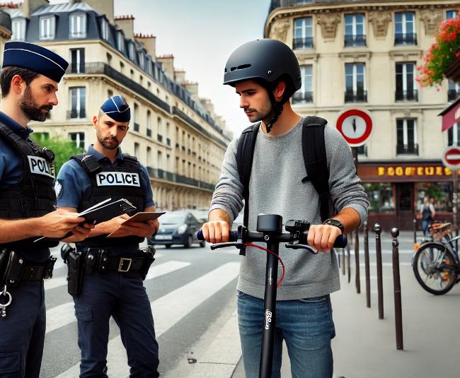 controle police trottinette