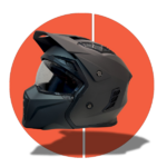 Casque street FRV mentonière bronze coté