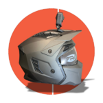 casque FRV bronze support de caméra mentonière