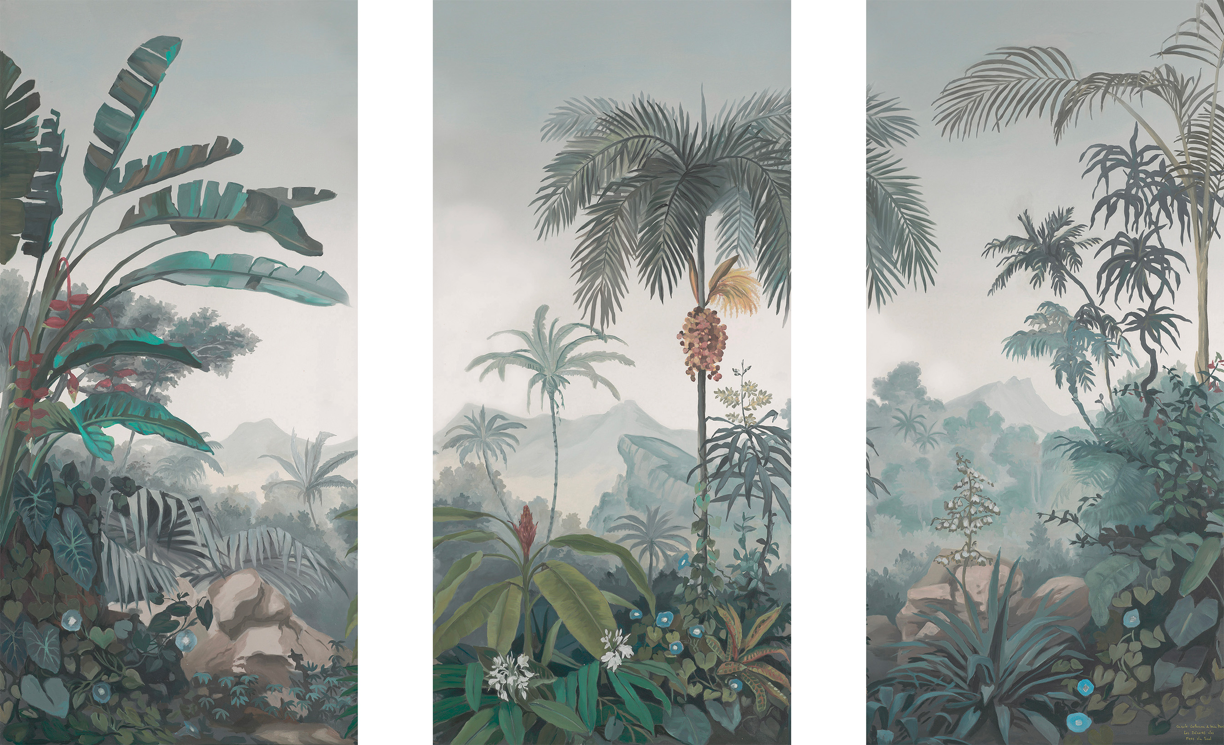 triptyque Tsilaosa demi teintes