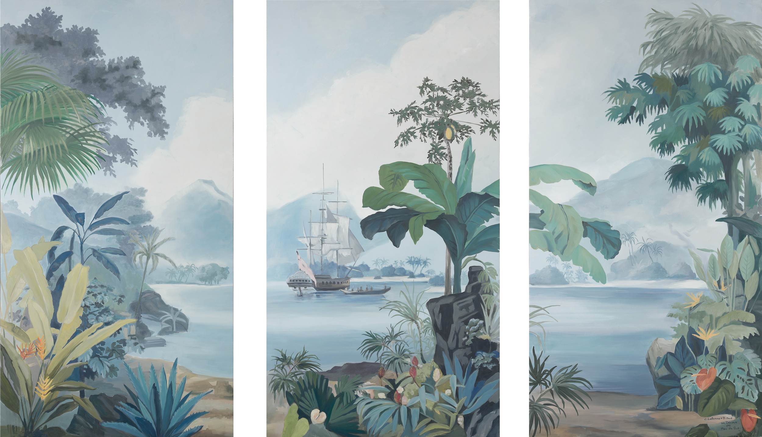 baie des muscades triptyque