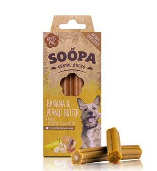 Dental Stick Banane et Beurre de Cacahuète | Soopa