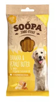 Dental Stick Jumbo Banane & Beurre de Cacahuète | Soopa