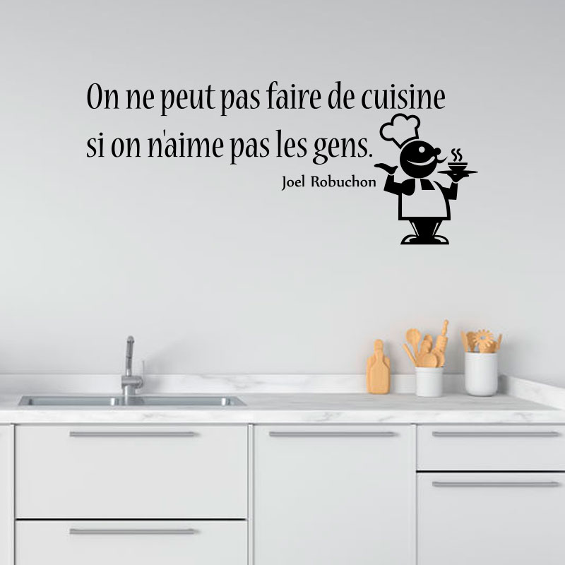 Sticker Citation Joel Robuchon Faire La Cuisine Artsdeszifs