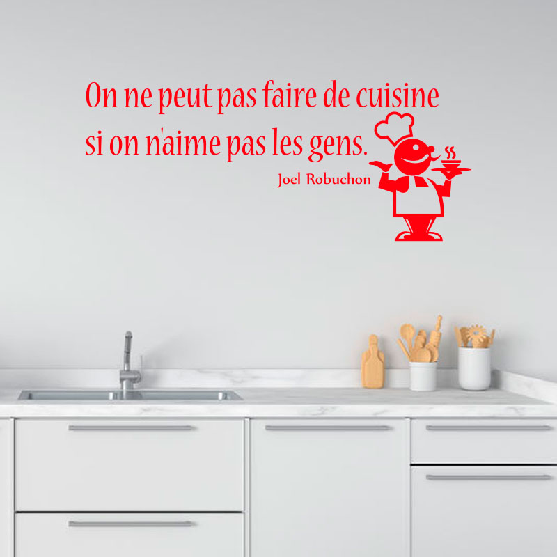 Sticker Citation Joel Robuchon Faire La Cuisine Artsdeszifs