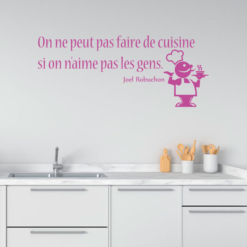 Sticker citation - Faire la cuisine