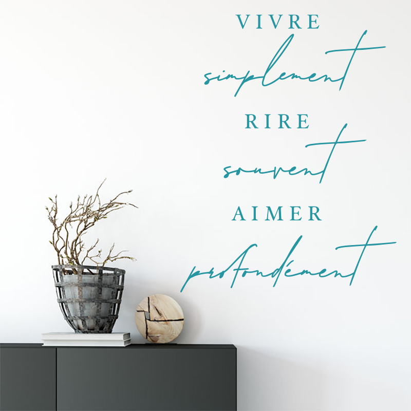 sticker-citation-vivre-rire-aimer-couleur-bleu