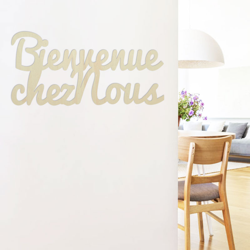 Phrase en bois sur-mesure, décoration murale maison - Print Your Love