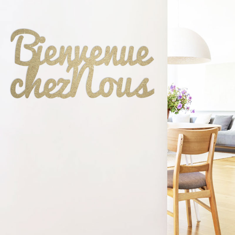 phrase-murale-attachee-bois-mdf-bienvenue-chez-nousdécoration-murale-bois-mdf-citation-bienvenue-chez-nous