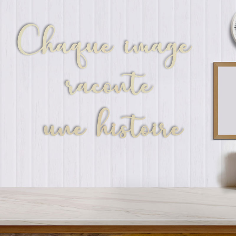 Décoration murale originale, citation sur-mesure bois - Print Your