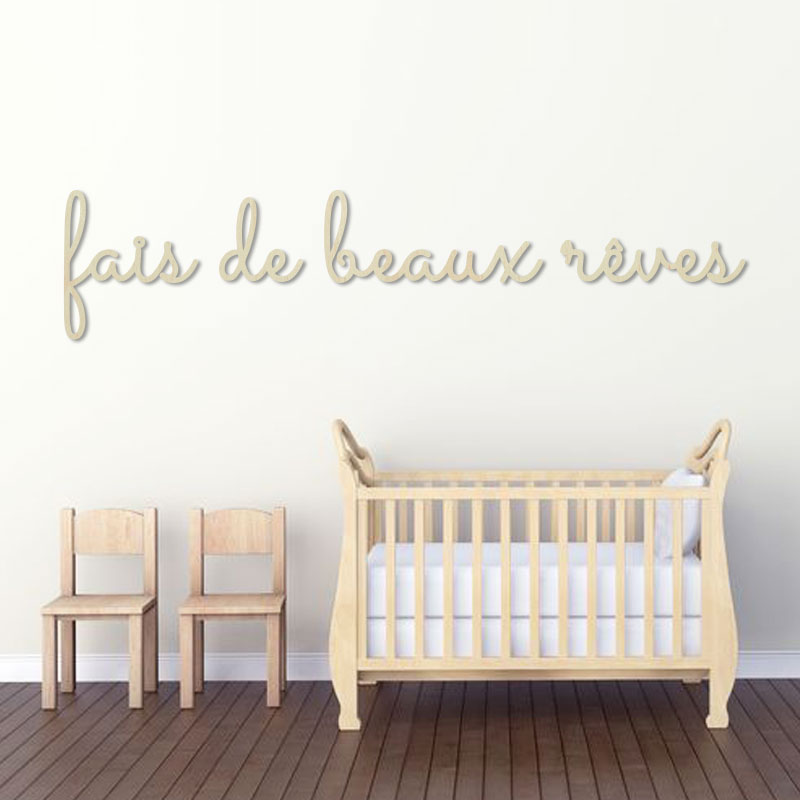 décoration-murale-bois-bouleau-citation-fais-de-beaux-reves