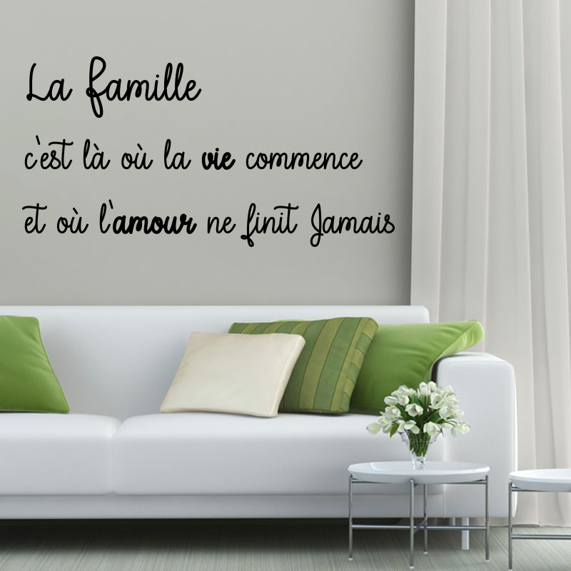 Sticker Citation La Famille Stickers Famille Artsdeszifs