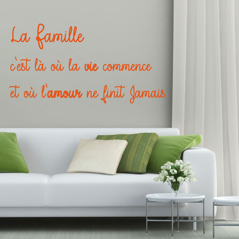 sticker-citation-amour-famille-couleur-orange