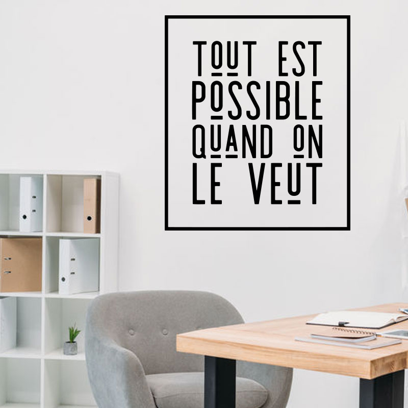 sticker-cadre-citation-tout-est-possible-couleur-noir