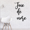 décoration-murale-métal-alu-noir-citation-joie-de-vivre