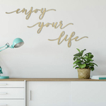 décoration-murale-bois-mdf-citation-enjoy-your-life