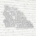 décoration-murale-métal-alu-brossé-citation-fais-de-ta-vie-un-reve-profil