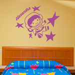 sticker-prenom-personnalisé-astronaute-violet