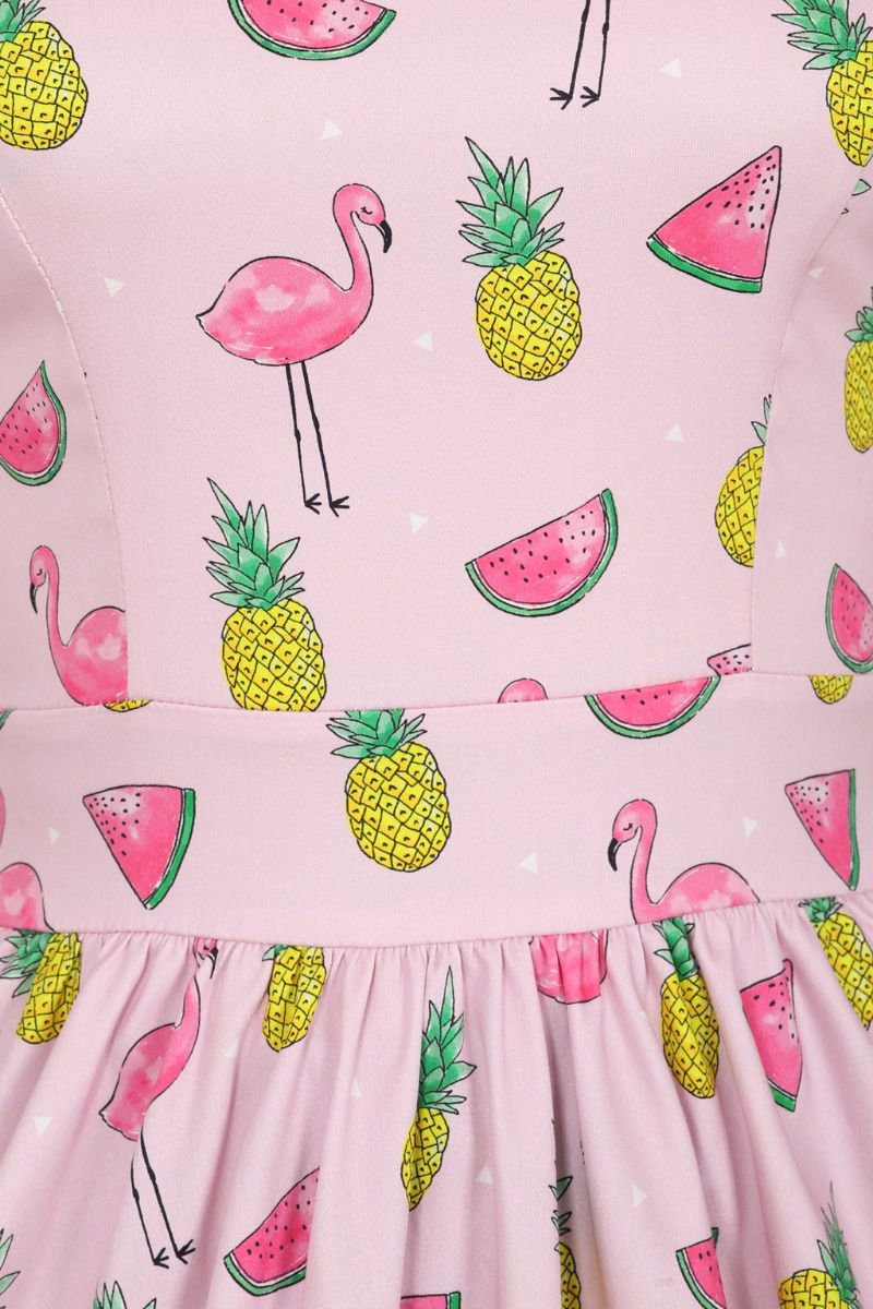 LVTEA007bbb_robe-retro-pinup-50-s-rockabilly-lady-vintage-tea-party-calypso-flamingo