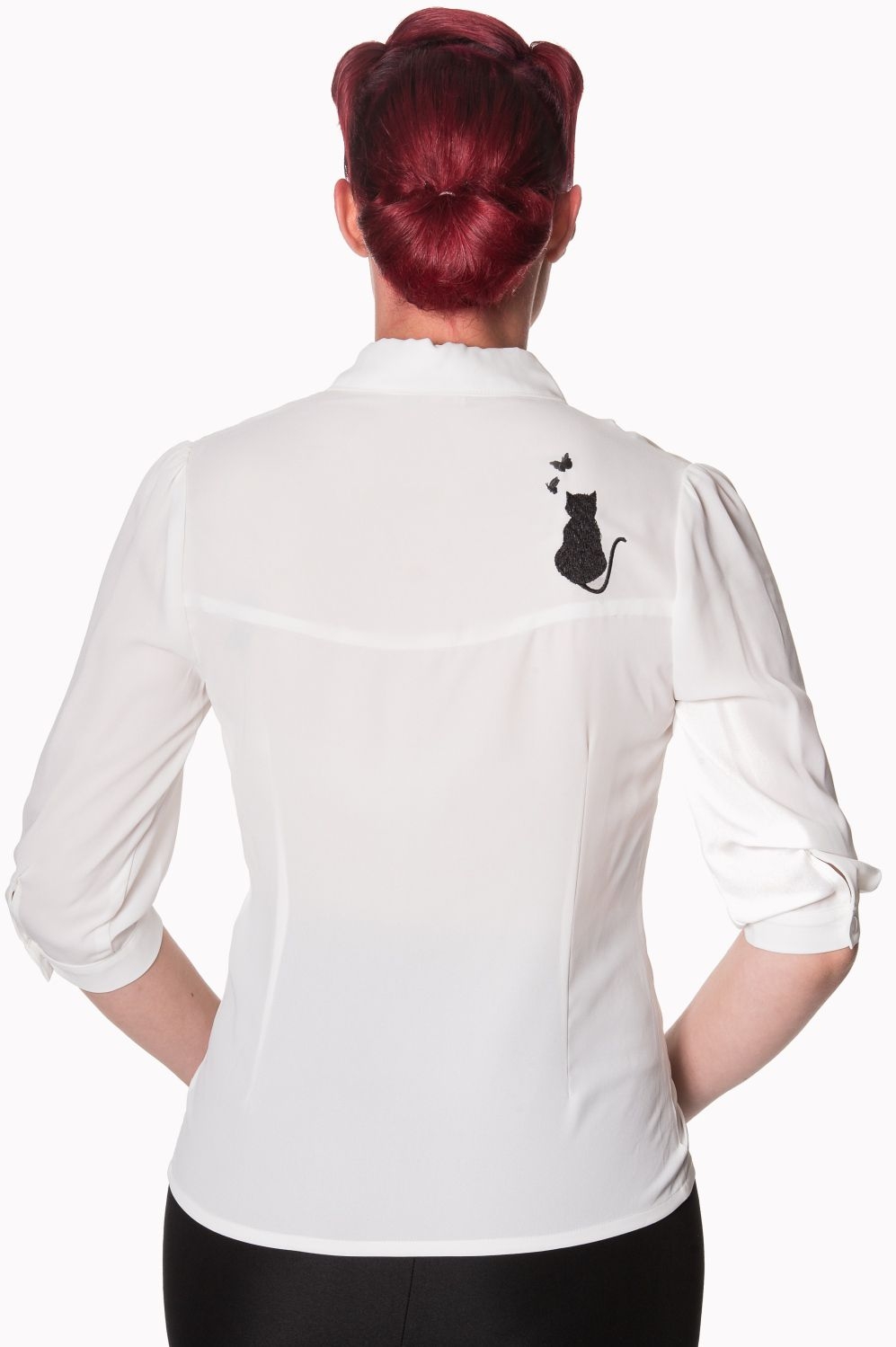 bnbl1308whtb_chemisier-pin-up-retro-50-s-rockabilly-glam-chic-snow-bird-chat-kitty