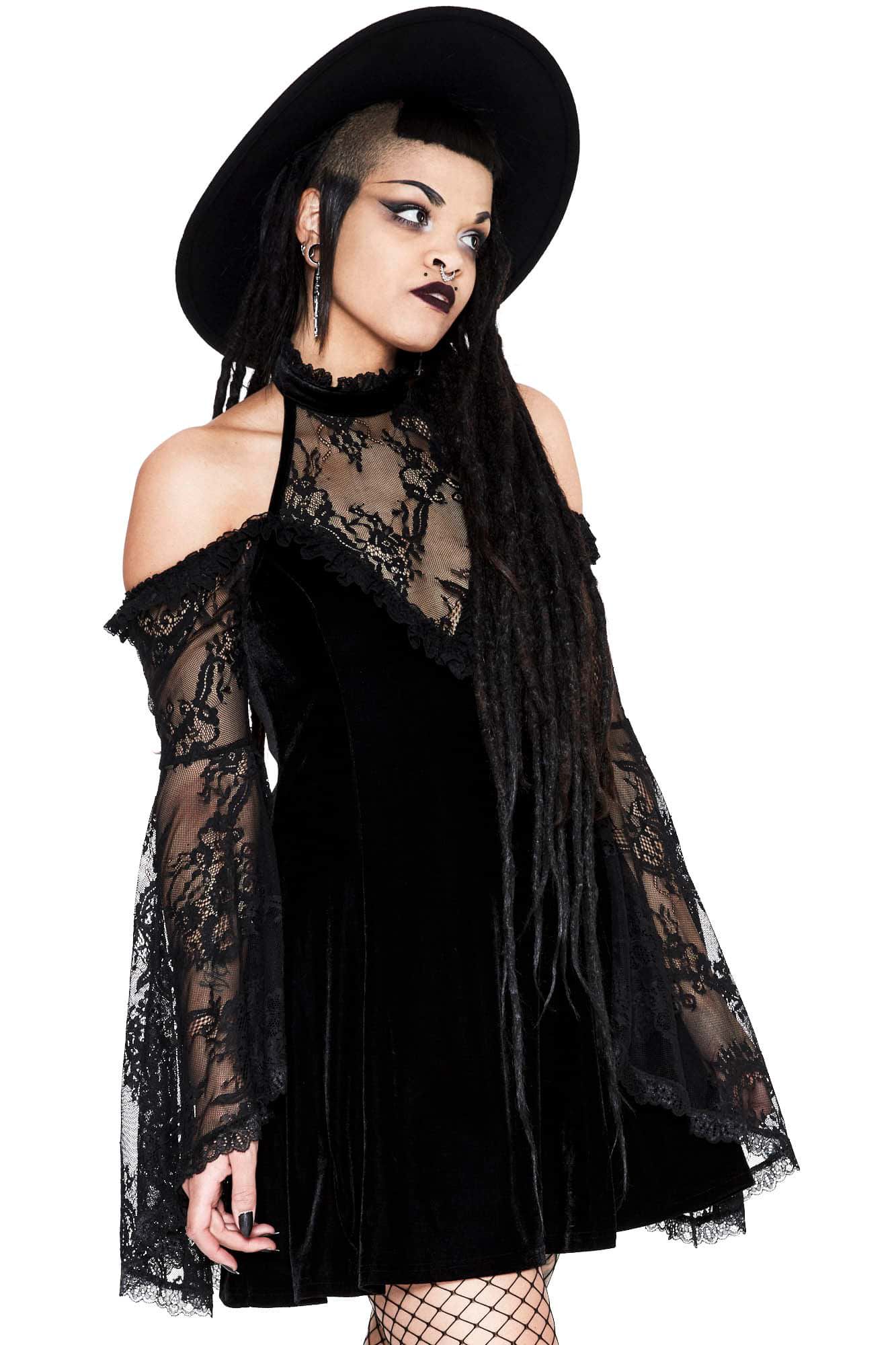 Killstar gothique goth Mini-robe Robe Capuche Robe-Chaos Street Smart Tunic Killstar gothique goth Mini-robe Robe Capuche Robe-Chaos Street Smart Tunic