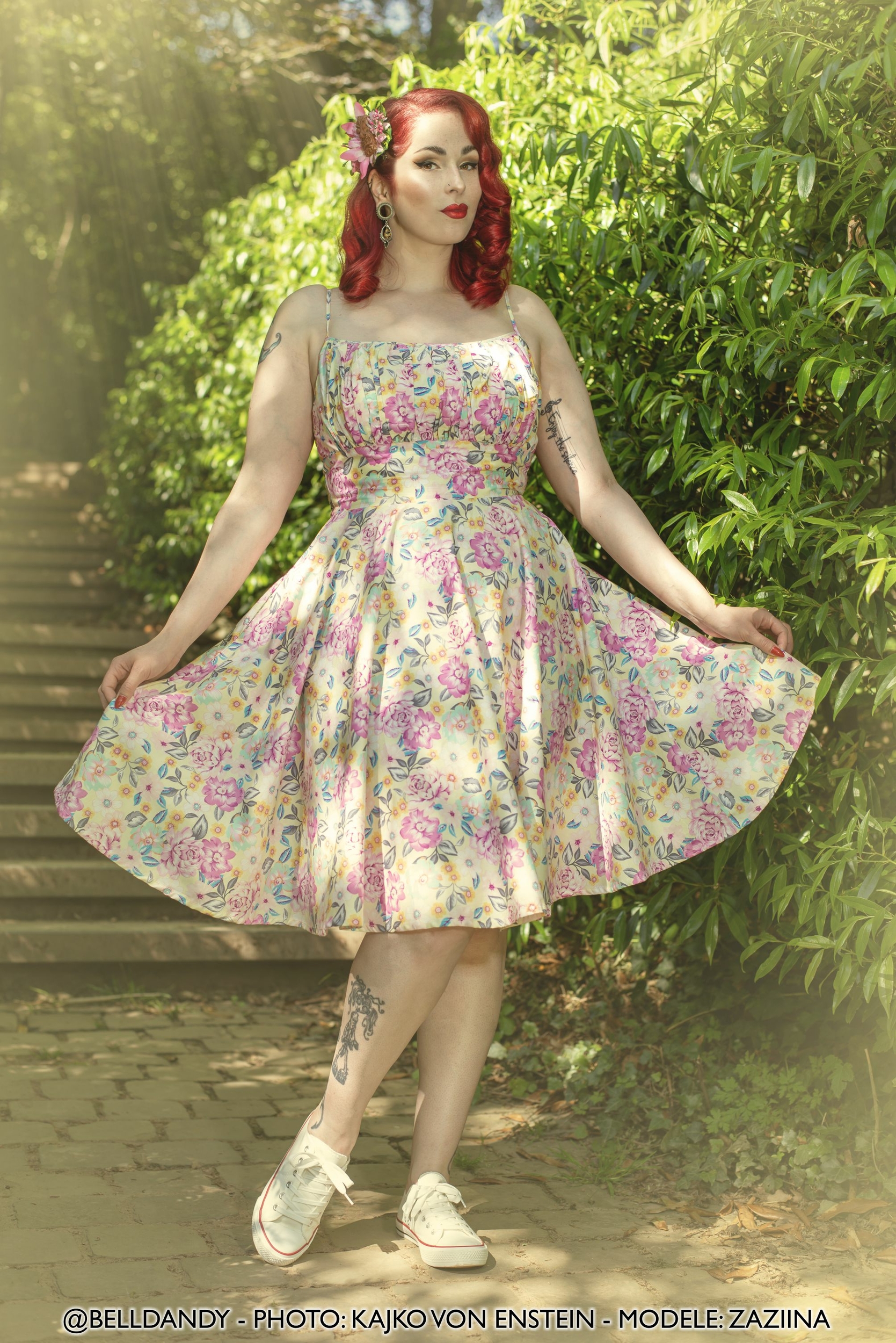 Robe Belldandy Pinup R tro 50 s Rockabilly Swing Pastel Blossom