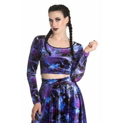 Top Haut Gothique Glam Rock Pastel Goth Spin Doctor Galaxy Orpheus