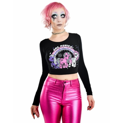 Top Tee Shirt Too Fast Gothique Pastel Goth Darkness OMG Ponies
