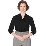bnbl14030blk_chemisier-pin-up-retro-50-s-rockabilly-glam-chic-perfect-pussybow-noir