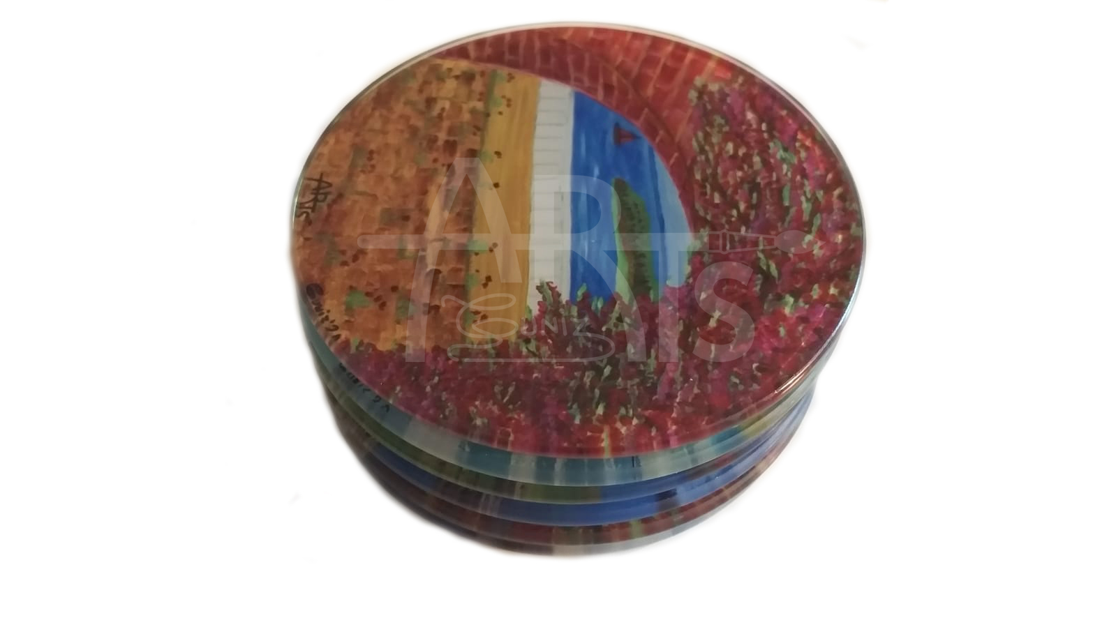 dessous de verre rond guniz arts