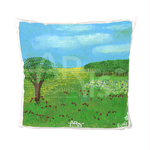 coussin peau de peche coquelicot guniz arts