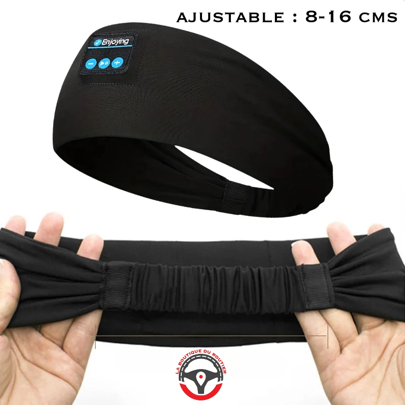 Bandeau Bluetooth Sport Et Sommeil - Écouteurs Intégrés Anti-transpiration - Gris - Confortable Pour Dormir Et Bouger