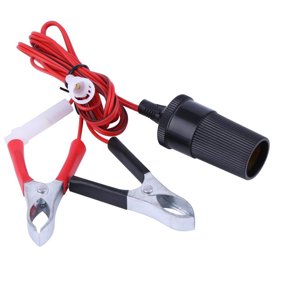 Carpoint - Prise Allume-Cigares Avec Pinces De Batterie - 12V 5A - Longueur 40cm - Connecteur Direct