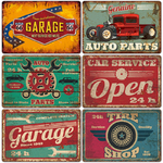 Papa-s-Garage-Metal-Tin-signes-Poster-Vintage-Route-66-Car-Metal-Tinplate-Retro-plate-Garage
