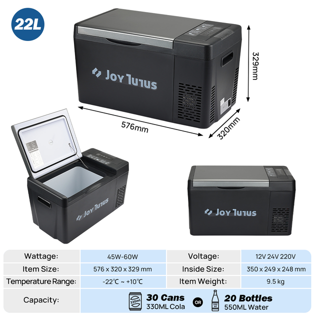 Jopassy Glacière Electrique Portable 24l réfrigérateur électrique 12V