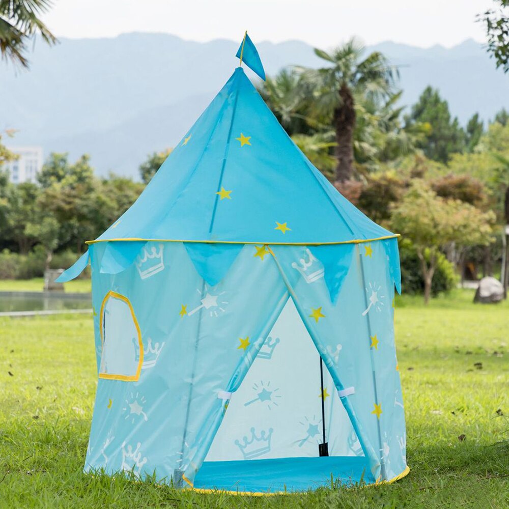 Helloshop26 - Tente de jeu enfant tipi pop-up portable avec sac de  transport intérieur et extérieur idée cadeau blanc et bleu 12_0001527 -  Maisonnettes, tentes - Rue du Commerce