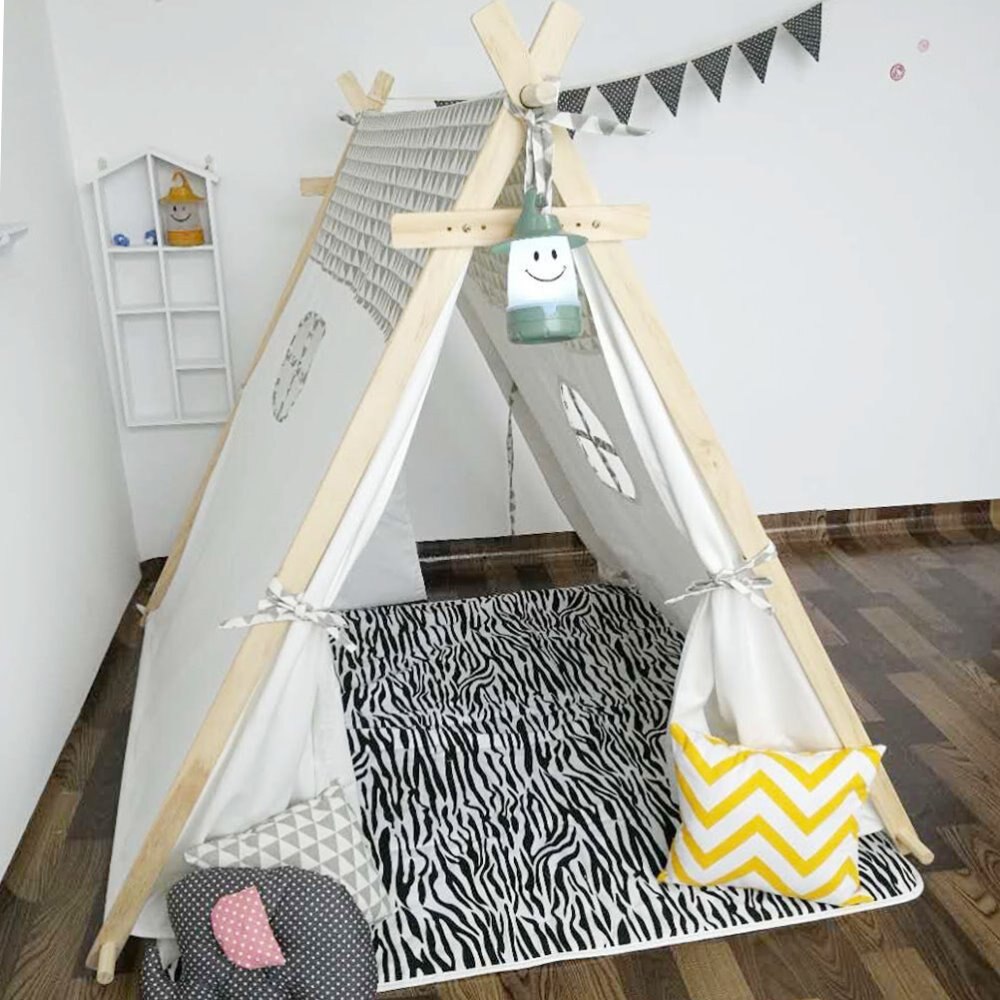 Tipi Tente Enfant | Design Triangle Gris